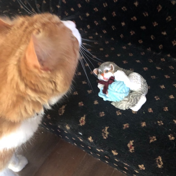 COPY - Italian hand painted Cat with yarn - Picture 2 of 3